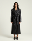 Celine | Faux Leather Finish Women’s Trench Coats for Modern Looks