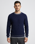 Finn | Striped Detail Men’s Sweater for Casual Outfits