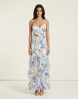 Imelda | Ruffled Detail Maxi Dress with Feminine Flow