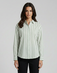 Darcy | Striped Detail Women’s Blouse with Long Sleeves