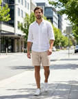 Fraser | Refined Linen Men’s Shorts with Polished Fit