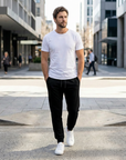 Hugh | Elastic Waist Casual Men’s Trouser for Everyday Wear