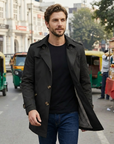 Marcus | Stylish Trench Style Men’s Coat with Classic Appeal