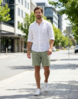 Fraser | Refined Linen Men’s Shorts with Polished Fit