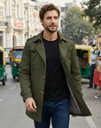 Marcus | Stylish Trench Style Men’s Coat with Classic Appeal