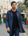 Marcus | Stylish Trench Style Men’s Coat with Classic Appeal
