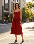 Rhiannon | Damen-Midikleid mit klassischer Form