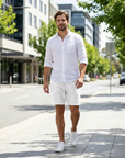 Fraser | Refined Linen Men’s Shorts with Polished Fit