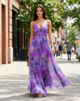 Lottie | Floral Summer Maxi Dress with Feminine Shape