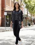 Bronwyn | Distressed Finish Women’s Denim Jacket for Urban Wear