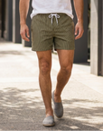 Lucas | Striped Swim-Ready Men’s Shorts with Modern Fit