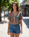 Isla | Floral Print Women’s Blouse for Fresh Styling