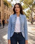Samantha | Military Style Blazer with Unique Design