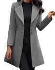 Women's Coat Tailored Long | Outerwear - Image 2