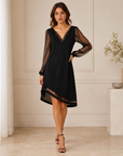 Women's Homecoming Dress Long Sleeve Maxi | Evening Dress