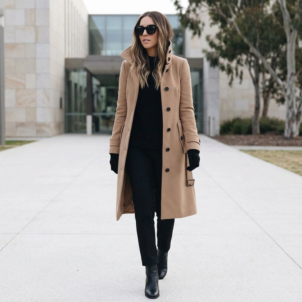 Sophia | Long Warm Trench Coat Women