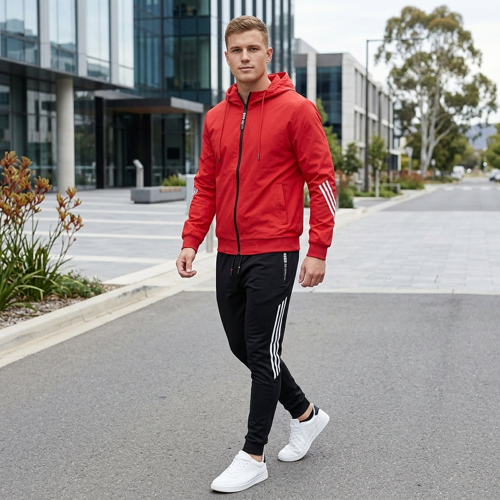 Flynn | Men's Tracksuit – Hooded Jacket &amp; Slim-Fit Joggers for All Activities