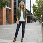 Samantha | Military Style Blazer with Unique Design