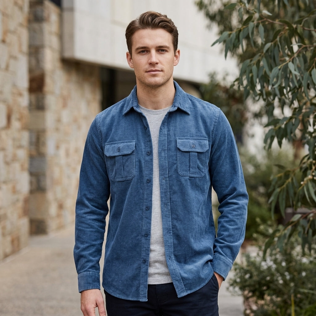 Beau | Vintage Men’s Shirt with Textured Style