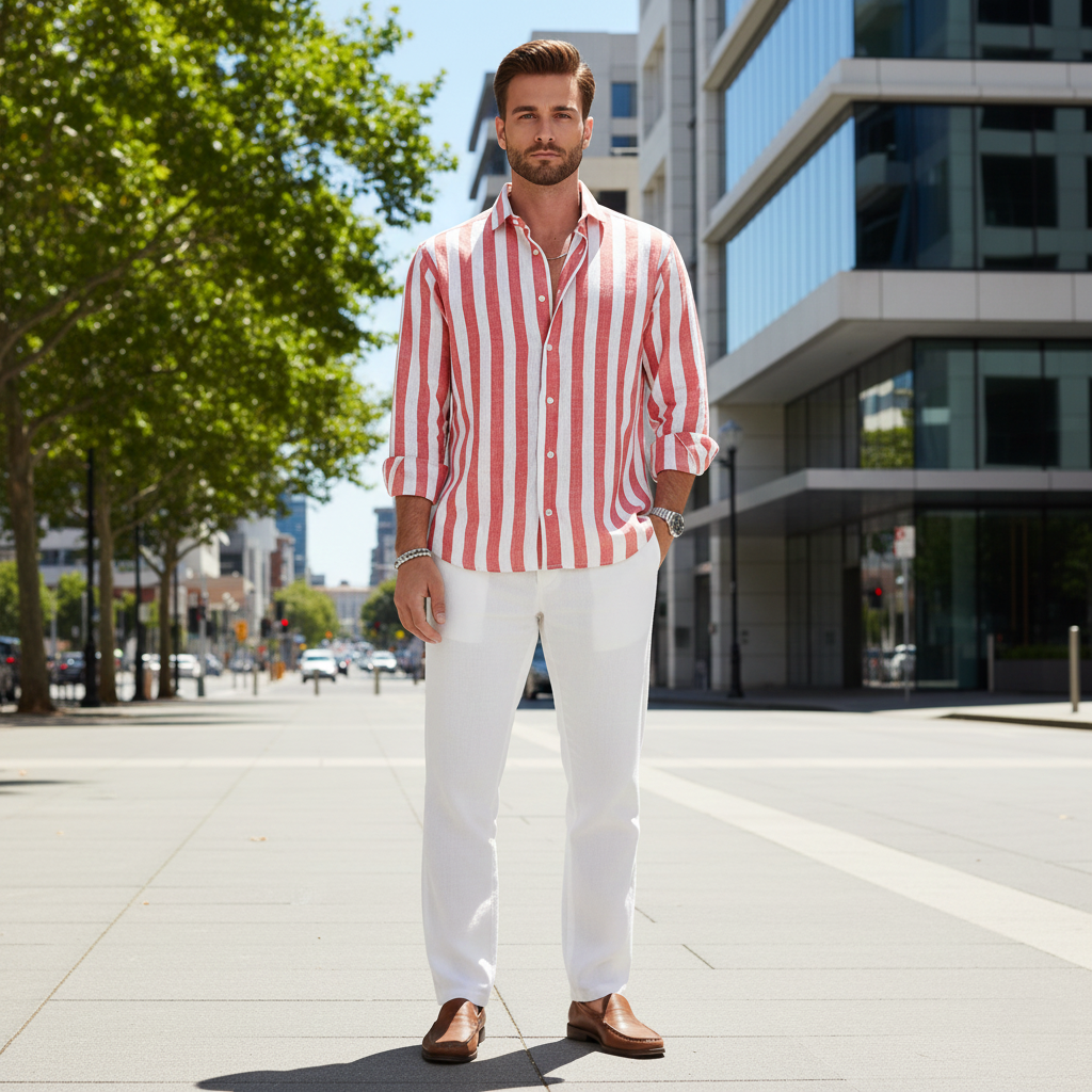 Mason | Men's Shirts with Striped Design