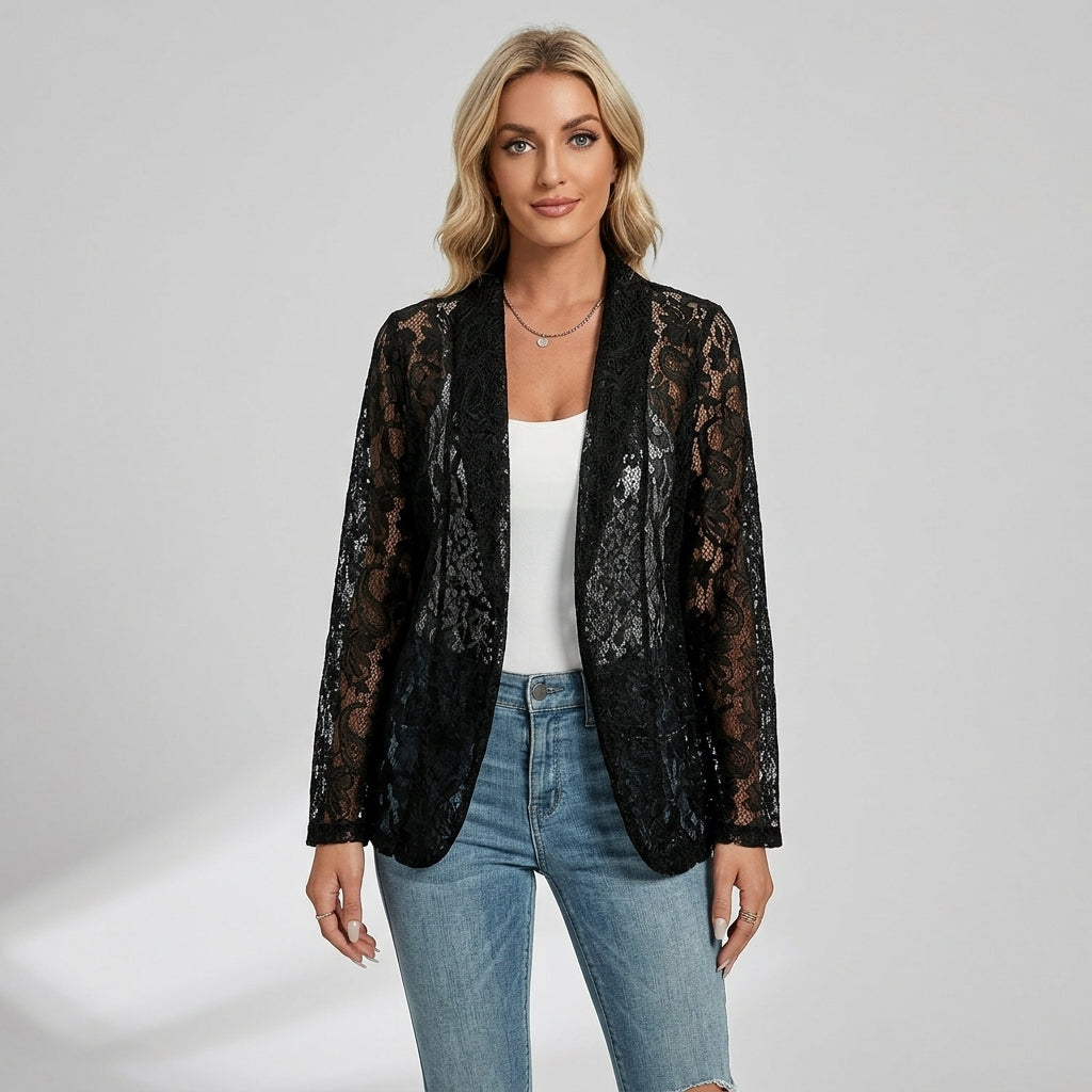 Indie | Floral Lace Summer Women's Blazer