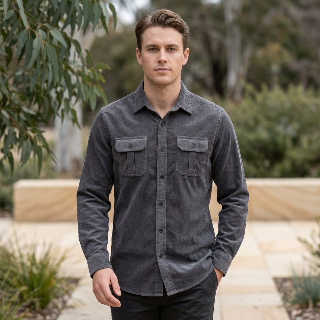 Beau | Vintage Men’s Shirt with Textured Style