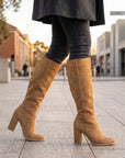 Matilda | Women's Genuine Leather Knee High Boots – Equestrian Style