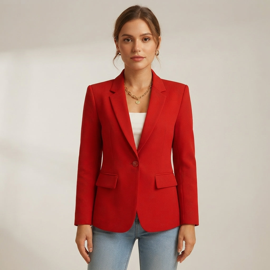 Amelia | Elegant White Women's Blazer