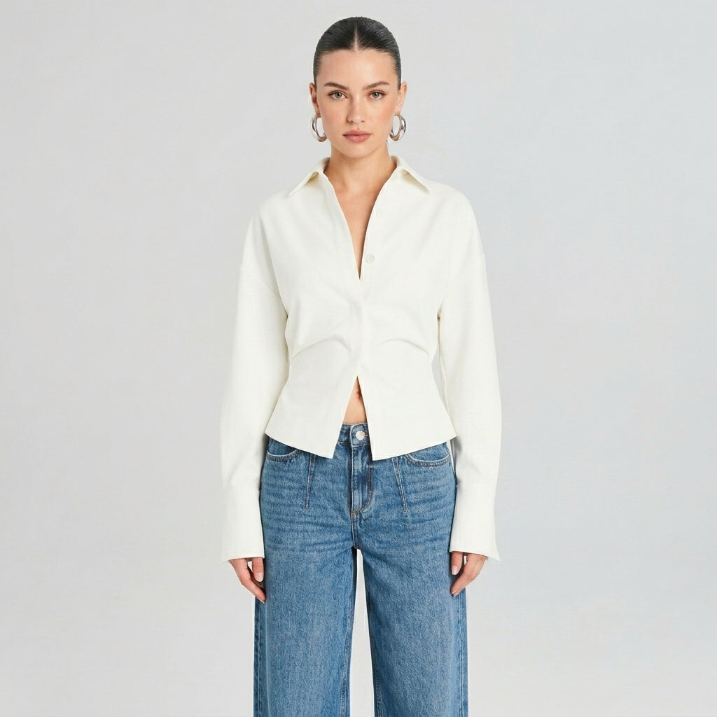 Juliette | Elegant Women’s Blouse with Button Detail