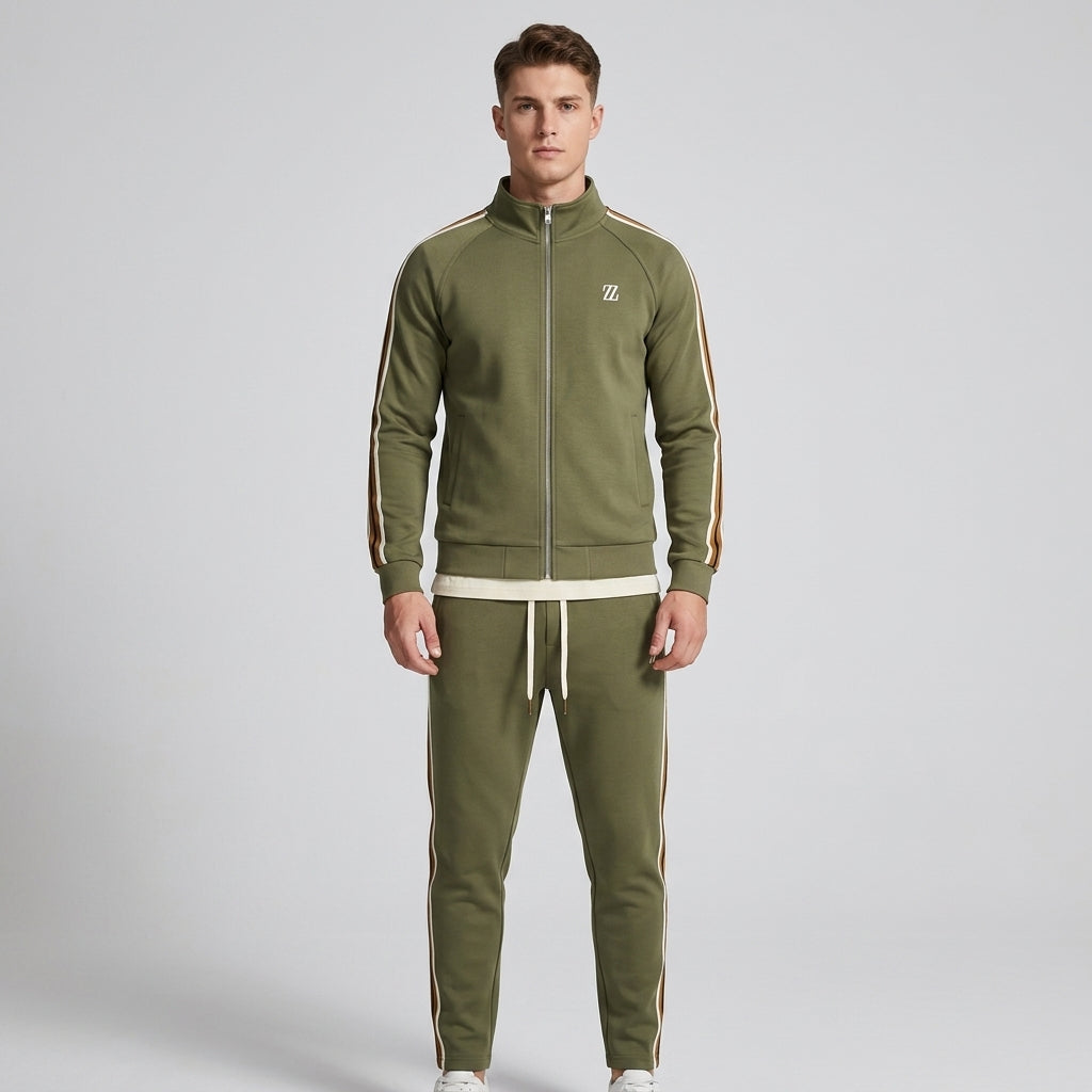 Oliver | Men's Tracksuit – Zip Jacket &amp; Adjustable Joggers for Gym &amp; Casual Wear