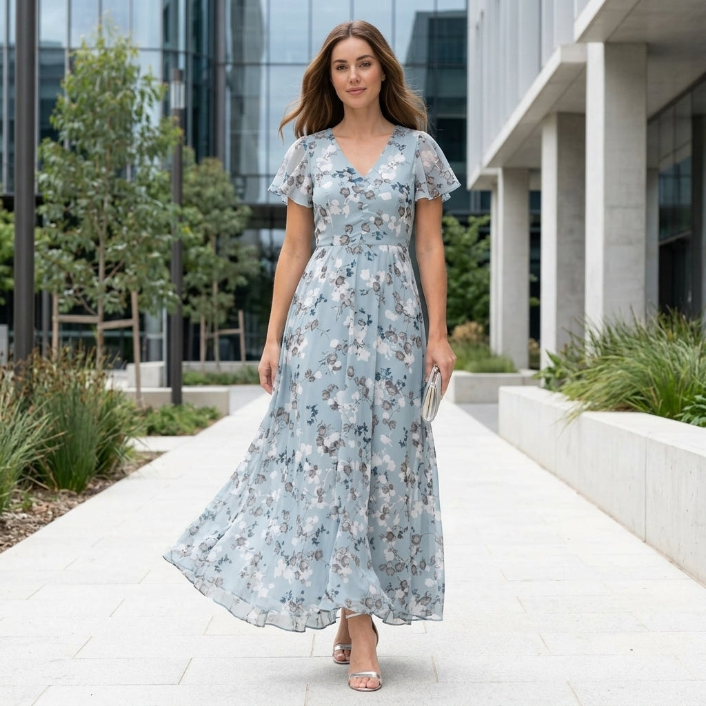 Isla | Floral Maxi Dress for Women