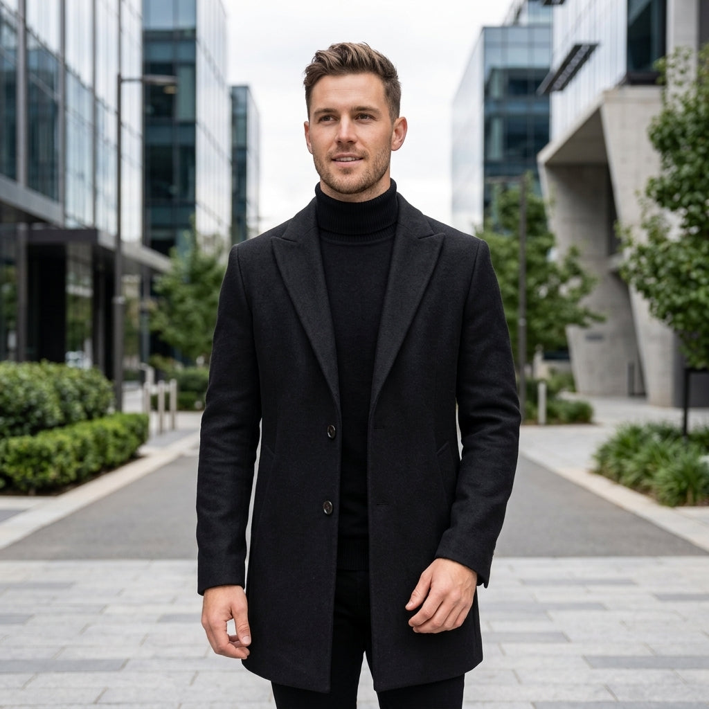 Darcy | Wool Men's Coat for Winter Warmth