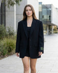 Ruby | Schwarze Damen-Blazerjacke