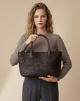 Brielle | Women’s Tote Bag with Handwoven Texture