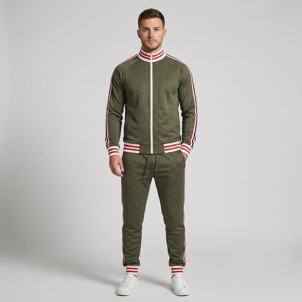 William | Men's Tracksuit – Zip Jacket &amp; Elastic Trousers for Everyday Comfort