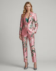 Erin | Floral Print Pink Women's Blazer