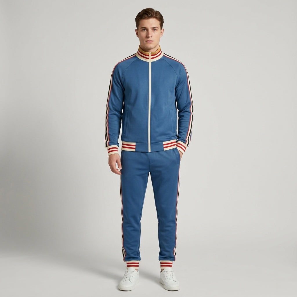 William | Men's Tracksuit – Zip Jacket &amp; Elastic Trousers for Everyday Comfort