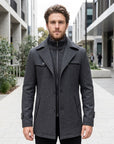 Lachlan | Wool Trench Men's Coat for Stylish Warmth