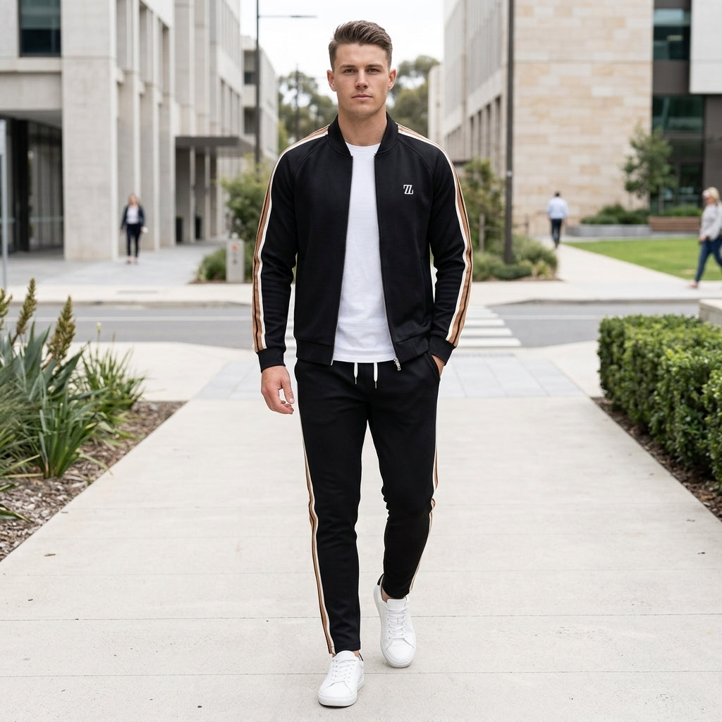 Hugo | Men's Tracksuit – High-Neck Zip Jacket &amp; Elastic Pants for Comfort &amp; Style