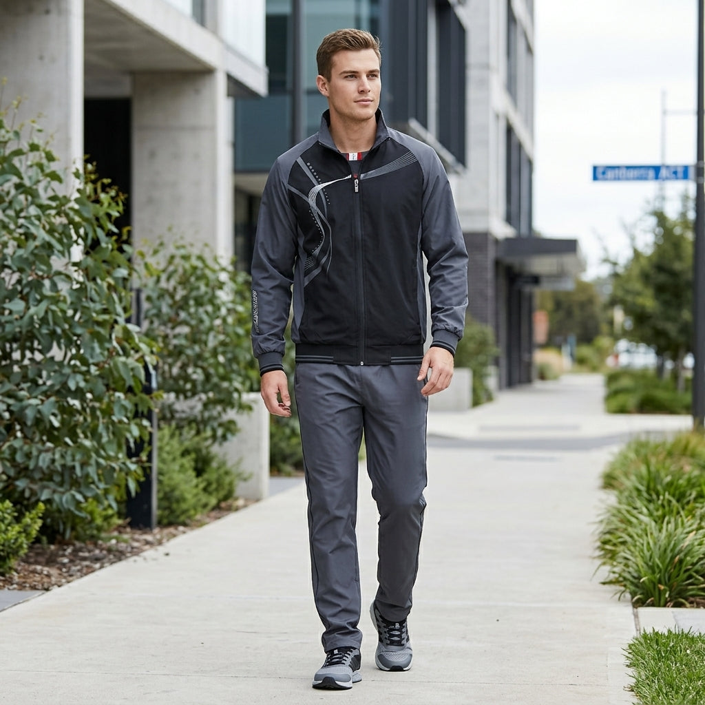 Thomas | Men's Tracksuit – Zip Jacket &amp; Elastic-Waistband Trousers for Sport &amp; Leisure