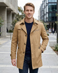 Thomas | Men's Coat with Elegant Trench Design