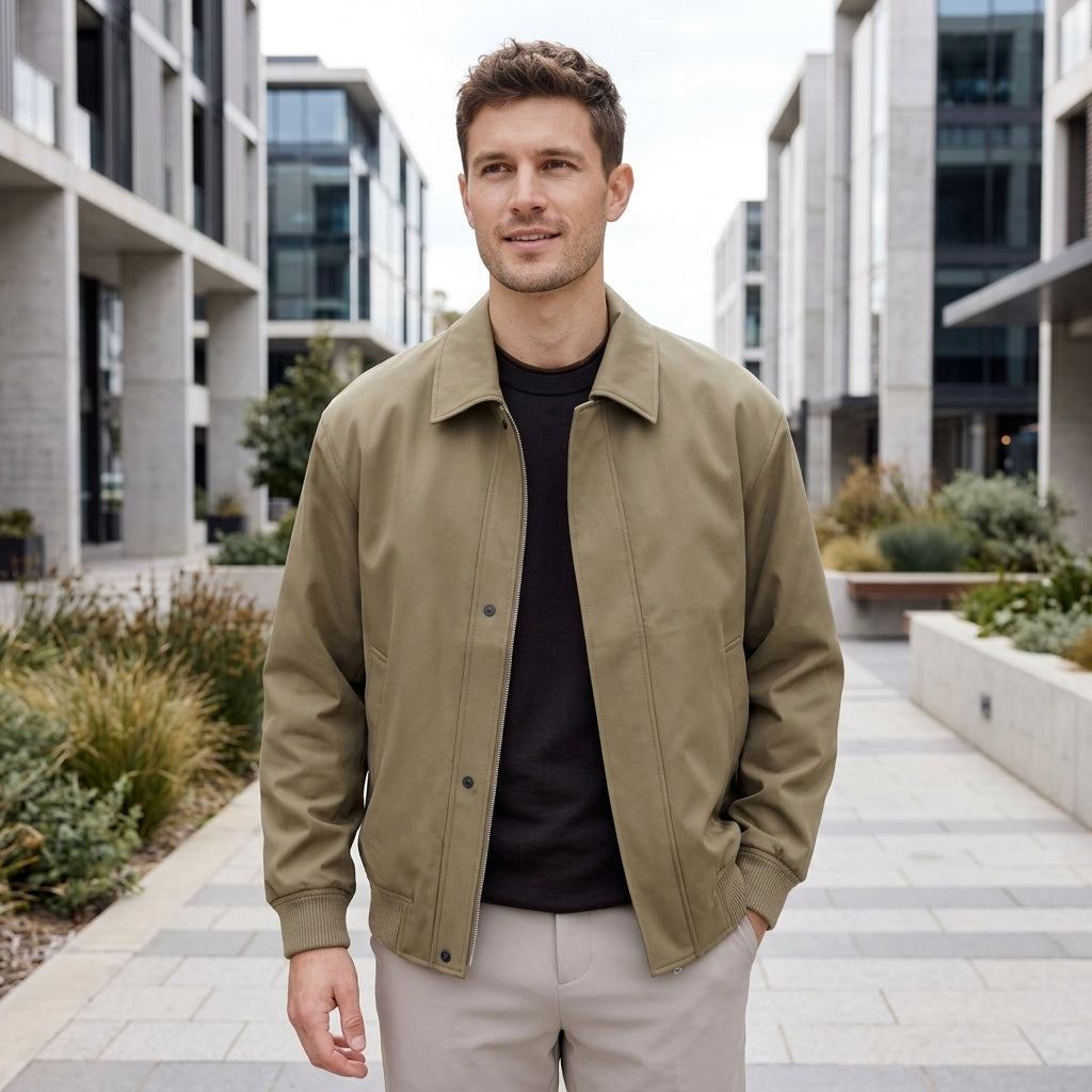 Flynn | Men's Coat with Pointed Collar