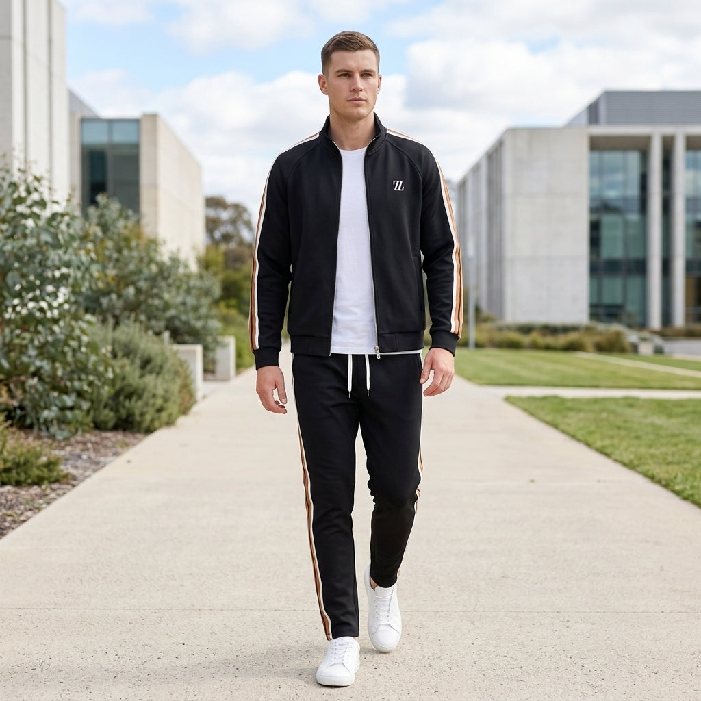 Oliver | Men's Tracksuit – Zip Jacket &amp; Adjustable Joggers for Gym &amp; Casual Wear