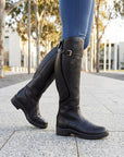 Isla | Women's Waterproof Leather Knee High Boots – Tall Riding Style