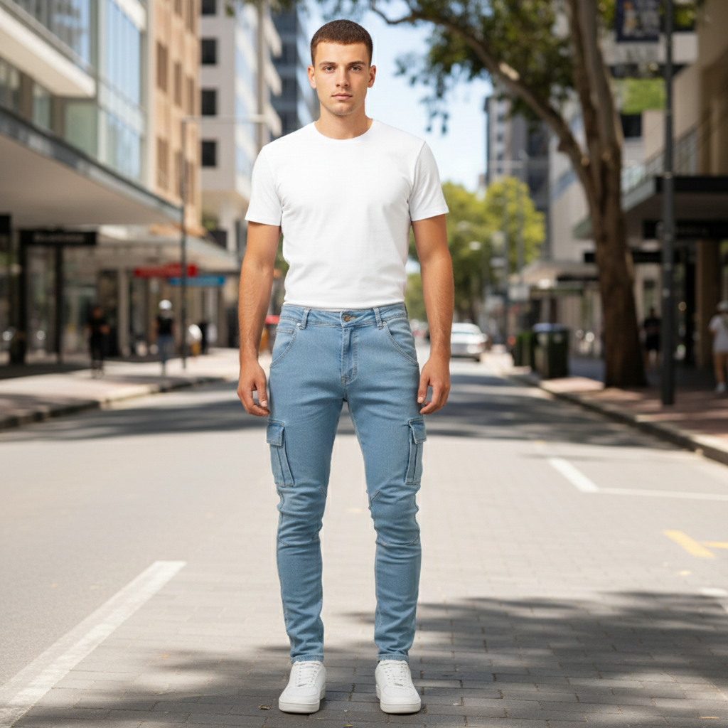 Joshua | Herren Cargo-Jeans mit praktischen Taschen