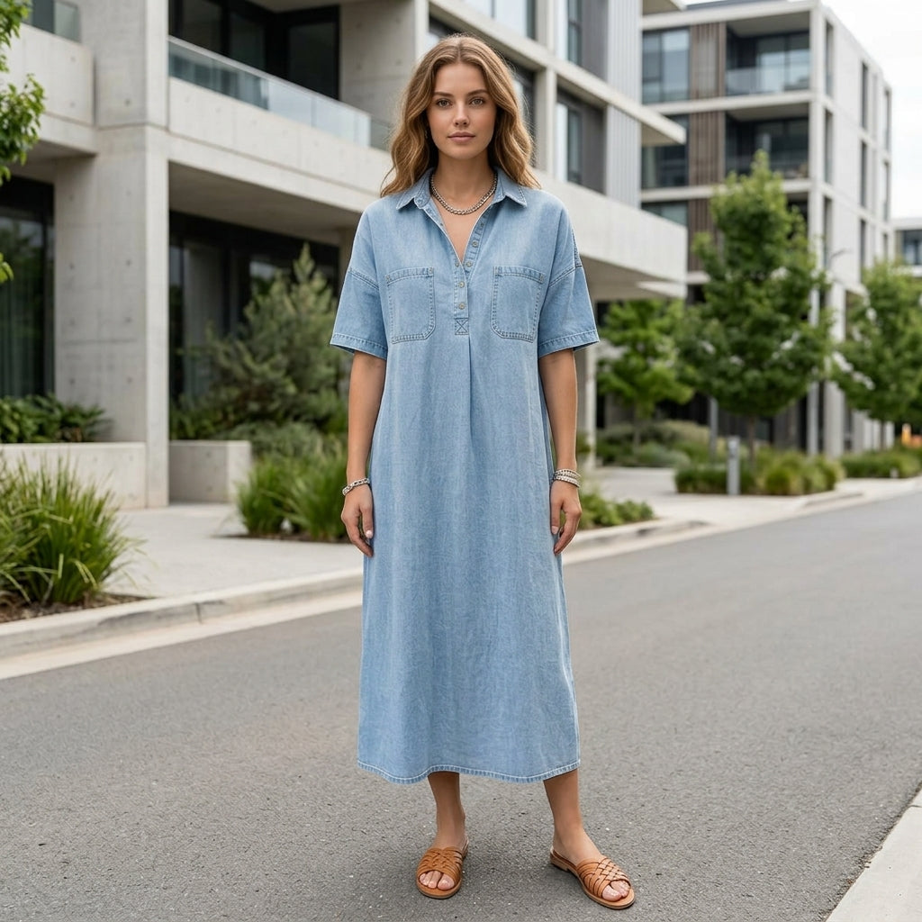 Sienna | Denim Dress with Casual Elegance