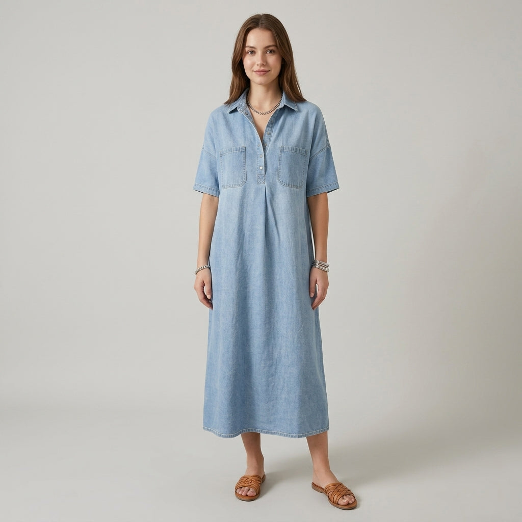 Sienna | Denim Dress with Casual Elegance