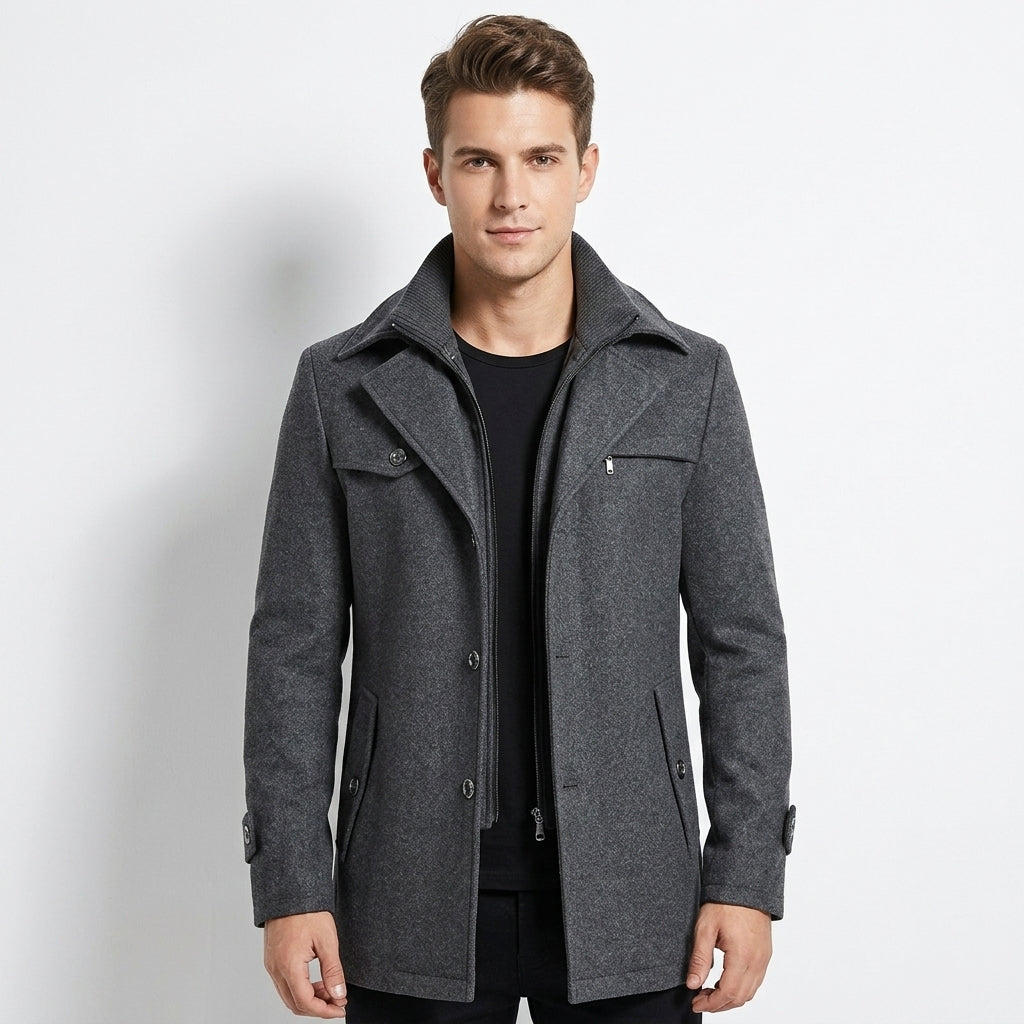 Braxton | Men’s Trench Coat with Refined Fit