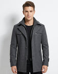 Braxton | Men’s Trench Coat with Refined Fit