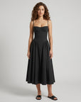 Grace | V-Neck Corset Maxi Wedding Guest Dress
